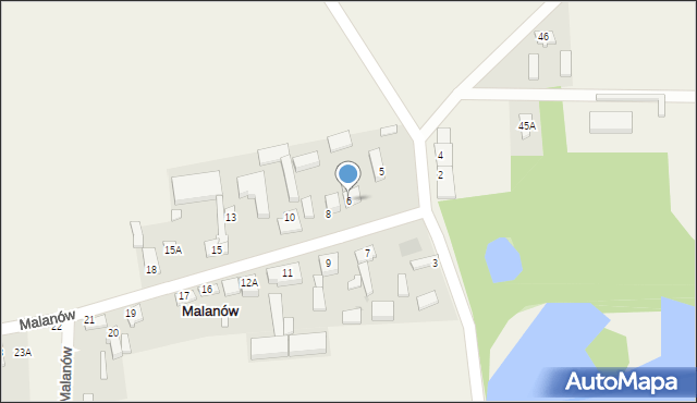 Malanów, Malanów, 6, mapa Malanów