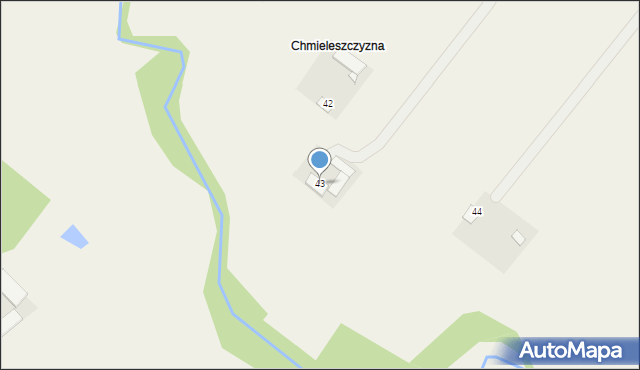 Malanowo Stare, Malanowo Stare, 43, mapa Malanowo Stare