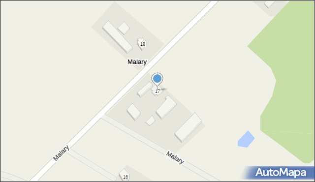 Malary, Malary, 17, mapa Malary