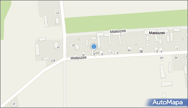 Małaszek, Małaszek, 9, mapa Małaszek