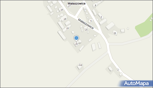 Małaszowice, Małaszowice, 21, mapa Małaszowice