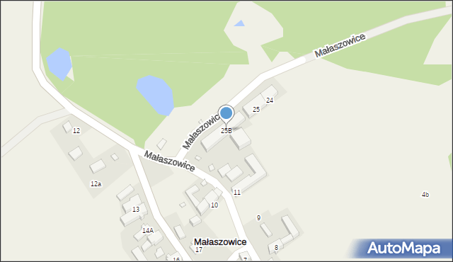 Małaszowice, Małaszowice, 25B, mapa Małaszowice