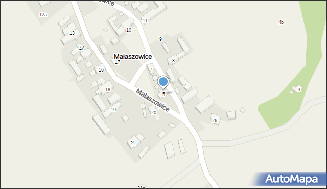 Małaszowice, Małaszowice, 5, mapa Małaszowice