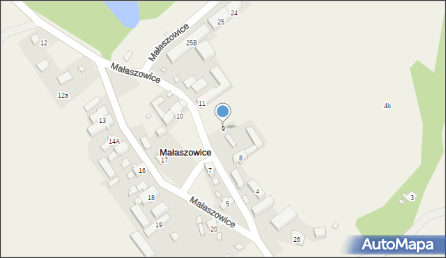 Małaszowice, Małaszowice, 9, mapa Małaszowice