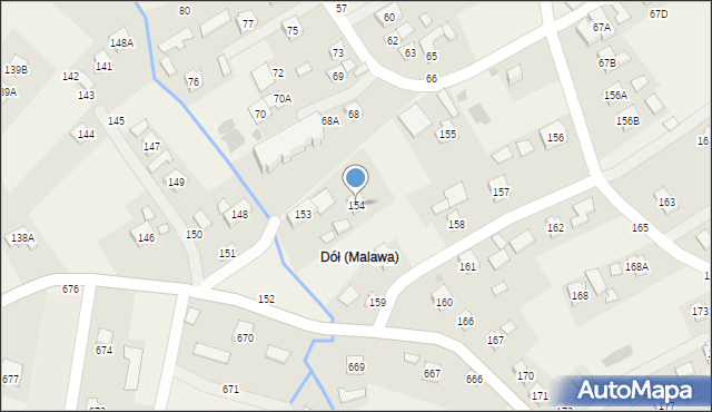 Malawa, Malawa, 154, mapa Malawa