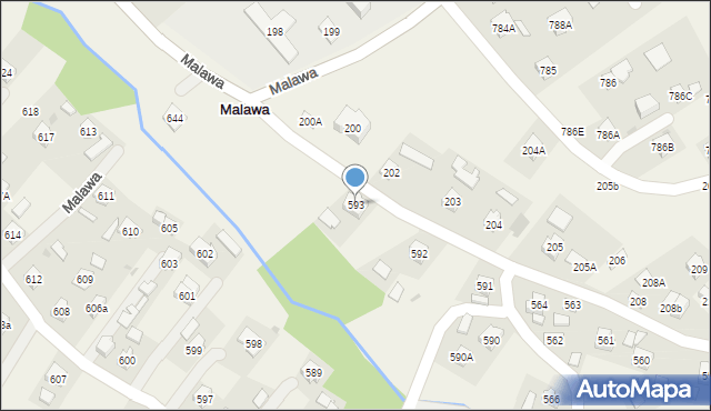 Malawa, Malawa, 593, mapa Malawa