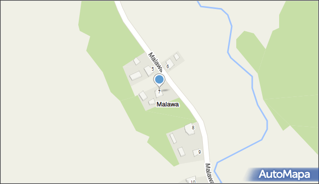 Malawa, Malawa, 7, mapa Malawa