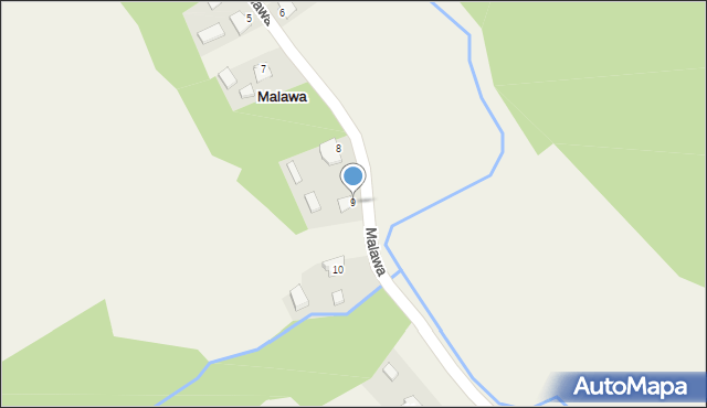 Malawa, Malawa, 9, mapa Malawa