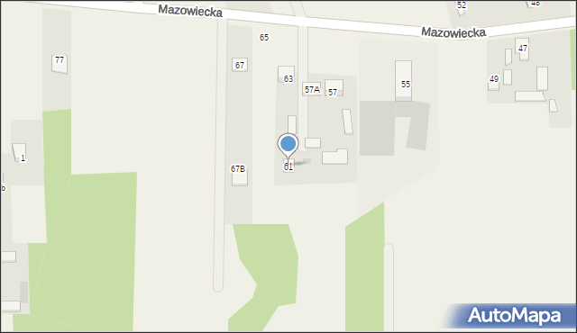 Malcanów, Mazowiecka, 61, mapa Malcanów