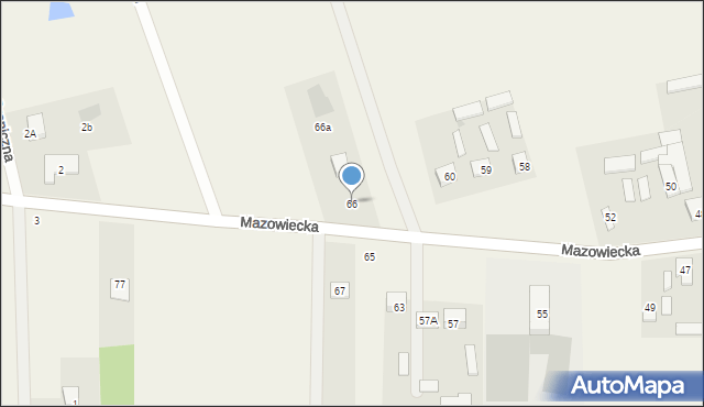 Malcanów, Mazowiecka, 66, mapa Malcanów