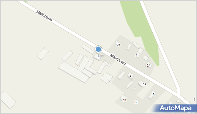 Malczewo, Malczewo, 3, mapa Malczewo