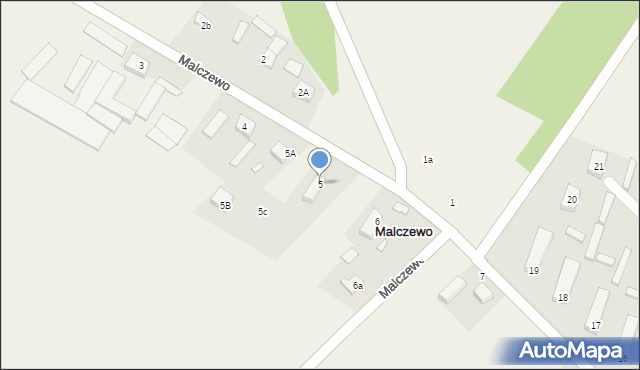 Malczewo, Malczewo, 5, mapa Malczewo