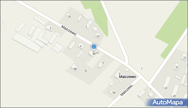 Malczewo, Malczewo, 5A, mapa Malczewo