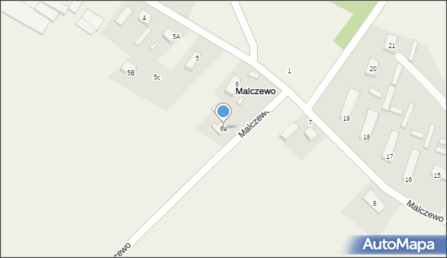 Malczewo, Malczewo, 6a, mapa Malczewo