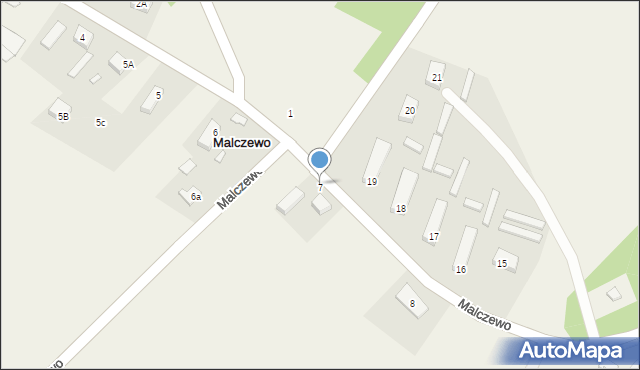 Malczewo, Malczewo, 7, mapa Malczewo