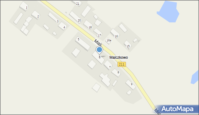 Malczkowo, Malczkowo, 6, mapa Malczkowo