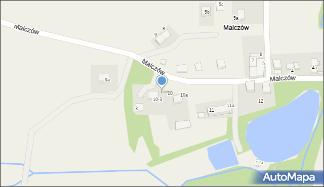 Malczów, Malczów, 10-1, mapa Malczów