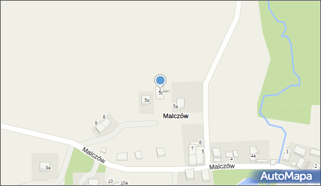 Malczów, Malczów, 5c, mapa Malczów