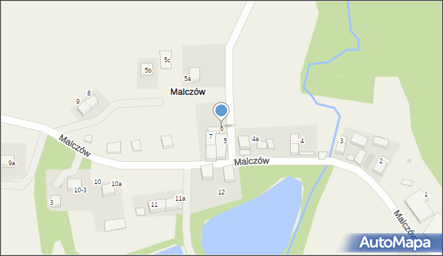 Malczów, Malczów, 6, mapa Malczów