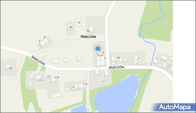 Malczów, Malczów, 7, mapa Malczów