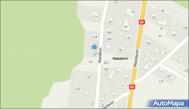 Maldanin, Maldanin, 21, mapa Maldanin