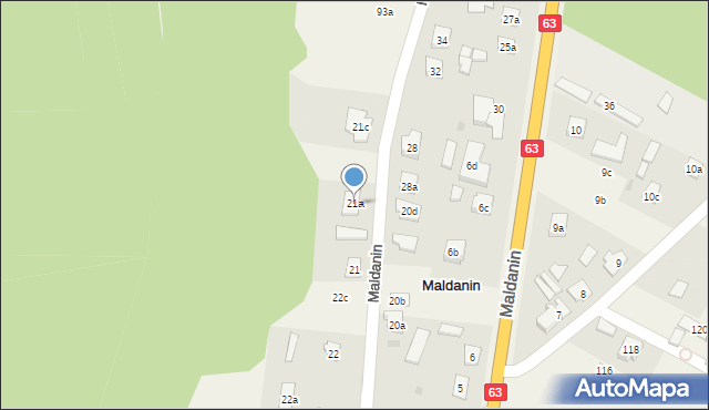 Maldanin, Maldanin, 21a, mapa Maldanin
