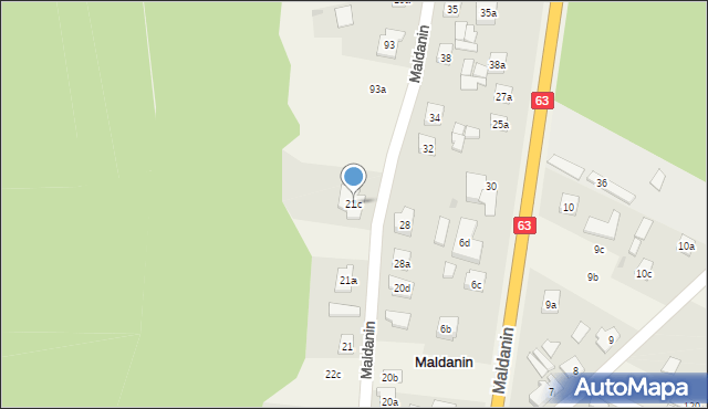 Maldanin, Maldanin, 21c, mapa Maldanin