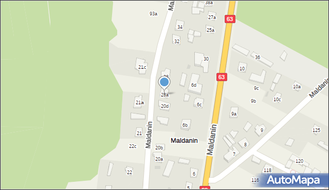 Maldanin, Maldanin, 28a, mapa Maldanin