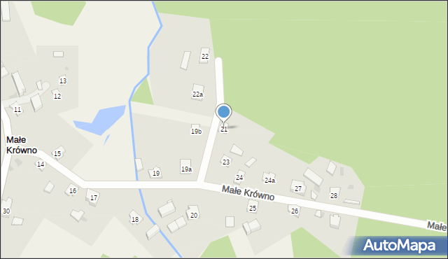 Małe Krówno, Małe Krówno, 21, mapa Małe Krówno