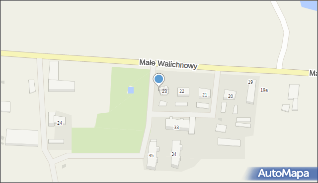 Małe Walichnowy, Małe Walichnowy, 23b, mapa Małe Walichnowy