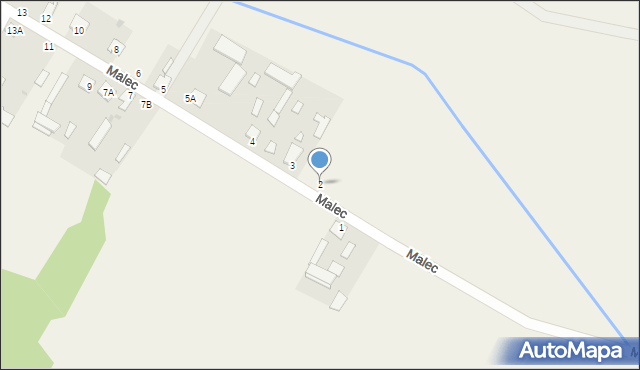 Malec, Malec, 2, mapa Malec