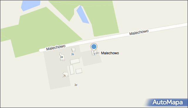 Malechowo, Malechowo, 3, mapa Malechowo