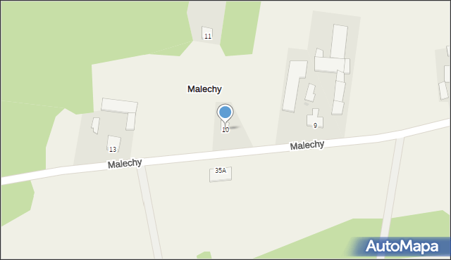 Malechy, Malechy, 10, mapa Malechy