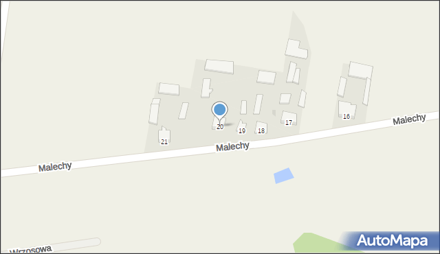 Malechy, Malechy, 20, mapa Malechy