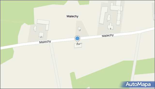 Malechy, Malechy, 35A, mapa Malechy