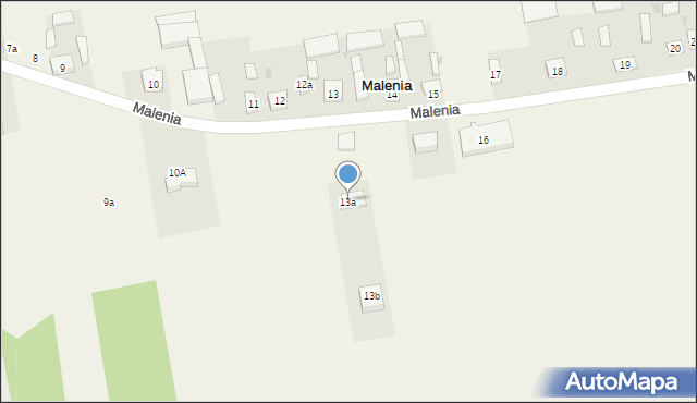 Malenia, Malenia, 13a, mapa Malenia