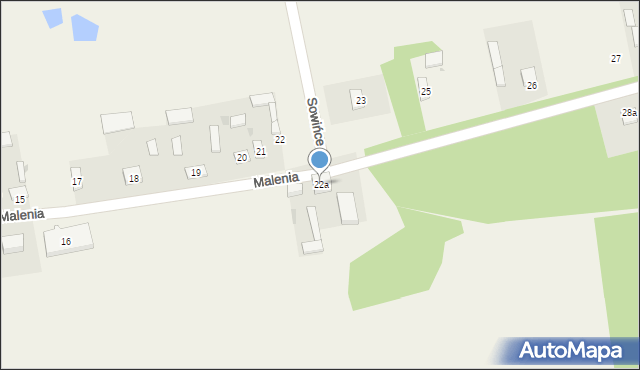 Malenia, Malenia, 22a, mapa Malenia