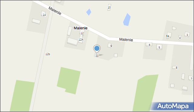 Malenie, Malenie, 11, mapa Malenie