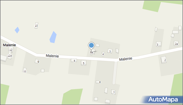 Malenie, Malenie, 6a, mapa Malenie