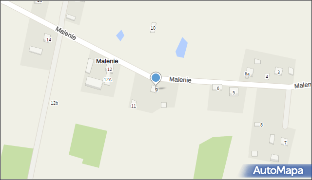 Malenie, Malenie, 9, mapa Malenie