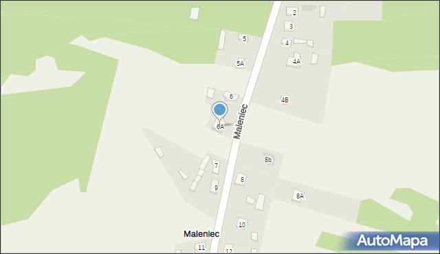 Maleniec, Maleniec, 6A, mapa Maleniec