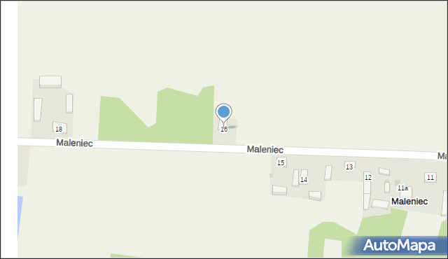 Maleniec, Maleniec, 16, mapa Maleniec