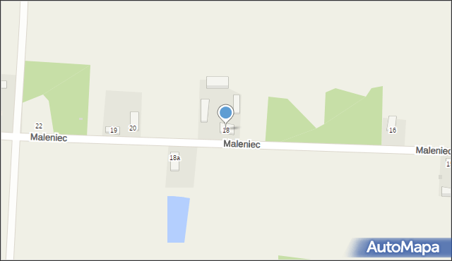 Maleniec, Maleniec, 18, mapa Maleniec