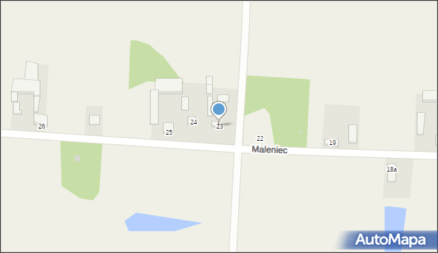 Maleniec, Maleniec, 23, mapa Maleniec