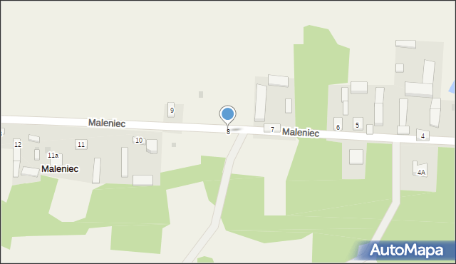 Maleniec, Maleniec, 8, mapa Maleniec