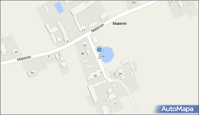 Malenin, Malenin, 12, mapa Malenin
