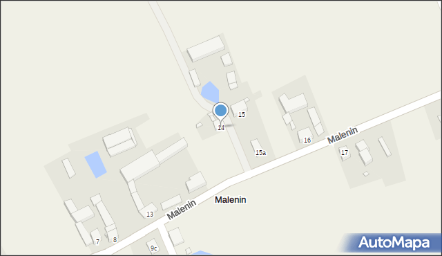 Malenin, Malenin, 14, mapa Malenin