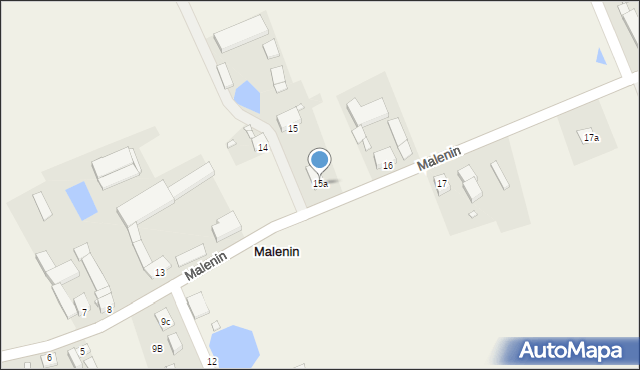 Malenin, Malenin, 15a, mapa Malenin