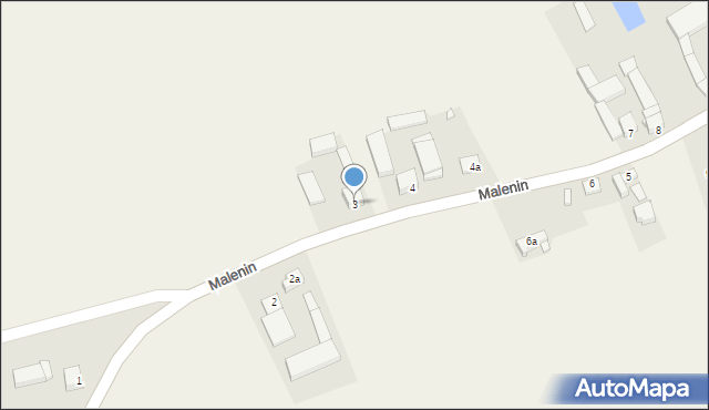 Malenin, Malenin, 3, mapa Malenin