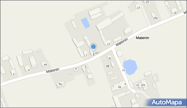 Malenin, Malenin, 8, mapa Malenin
